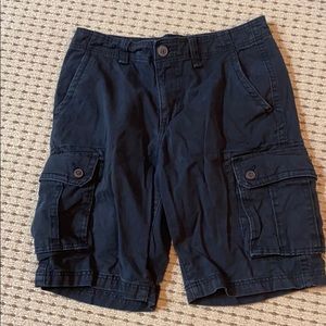 Black cargo shorts